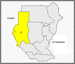 An outline map of the Sudan, for downloading